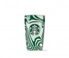 Starbucks® Tumbler SS Green Swirls 16oz thumbnail